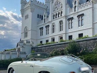 ikone in elfenbein — porsche 356 speedster replika h-kennzeichen