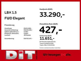 lexus lbx 1.5 fwd elegant technologie-paket sitzhzg
