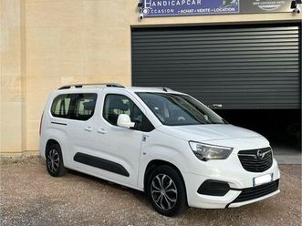 opel combo l2 tpmr - 5 places assises + 1 fr - rampe d’accès manuelle