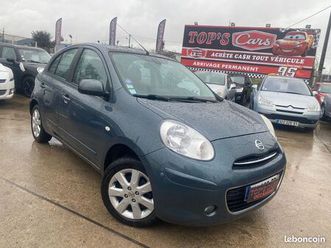 nissan micra iv 1.2 80ch finition elle * toit pano gps bluetooth clim jantes regulateur radar av et ar * crit'air 1 * moteur à chaine * factures d'entretien à j