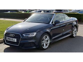 2018 audi a3 cabriolet 1.5 tfsi s line tronic