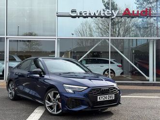 2024 audi s3 2.0 tfsi black edition (310ps) saloon 4d