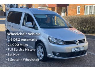 2016 volkswagen caddy life 1.6 tdi dsg auto – wheelchair accessible – ulez compliant