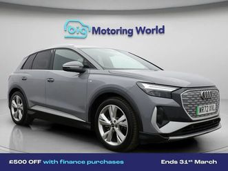 audi q4 e-tron 35 s line suv 5dr electric auto 55kwh (170 ps) £500 towards your finance depo suv 2023, 9104 miles, £22600 - 33241633 - exchangeandmart.co.uk