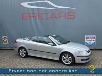 saab 9-3 cabrio, 1.8t navi lm blauwe kap winterset
