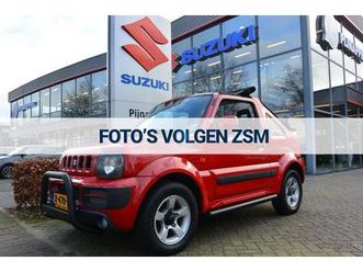 suzuki jimny 1.3 cabrio 4x4 airco/hardtop/leder/side-bars/push-bar