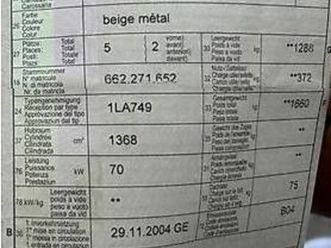 lancia musa 1.4 16v sel, beige métal, parfait pour le permis