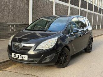 2013 vauxhall meriva 1.4t 16v exclusiv euro 5 5 doors ulez free 1 year mot two keys new timing chain