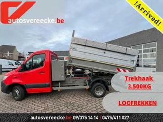 ② mercedes-benz sprinter 514 kipper +loofrekken (26.500€ex) — camionnettes & utilitaires — 2ememain