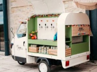 triporteur bar beer et soft piaggio ape 50