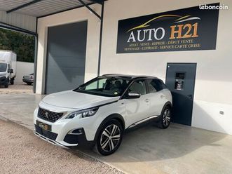 peugeot 3008 gt 2.0 blue hdi 180 ch bva/ camera 360/ key less go/ angle mort/ carplay/ 1er main origine france/ entretien complet peugeot carnet + factures