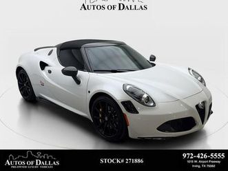 used 2018 alfa romeo 4c spider base