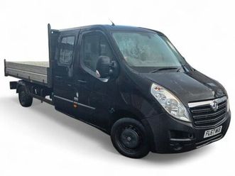 2017 vauxhall movano 2.3cdti l3h1 f3500 (125ps) crewcab tipper