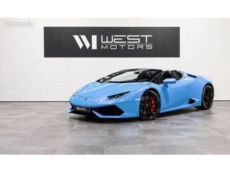 lamborghini huracan spyder lp610-4 v10 610 – française / lift / ad personam / alcantara / pack style / carplay / surpiqûres / cam. recul / 1651e mois