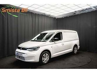 volkswagen caddy maxi tdi lågmil d-värmare drag lackerad inredning moms