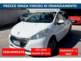peugeot 208 1.4 vti 95cv gpl casa ok 2034 5 porte garanzia 12m