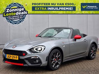 abarth 124 spider 1.4 170k automaat i lentedeals | navigatie i cruise control i stoelverwarming i bose i