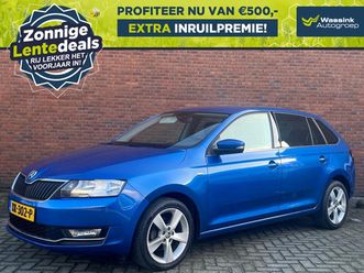 skoda rapid spaceback clever 95pk i lentedeals i climate control i navigatie i cruise control i stoelverwarming