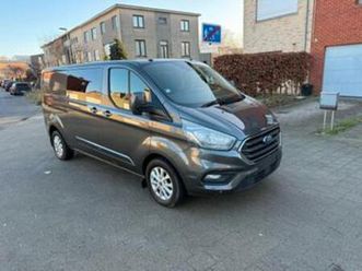 ② double cabine automatique ford custom 20tdci 2018 106000km e — camionnettes & utilitaires — 2ememain