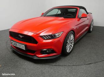 ford mustang convertible 5.0 v8 gt 421 bva pas de malus -cam-sieges chauffants & ventile-gps-dema...