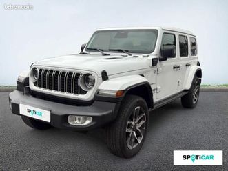jeep wrangler unlimited 2.0 t 380ch 4xe rubicon rock trac
