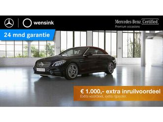 mercedes-benz c-klasse cabrio 200 sport edition | amg | aircap | memory | nekverwarming | high performance koplampen |