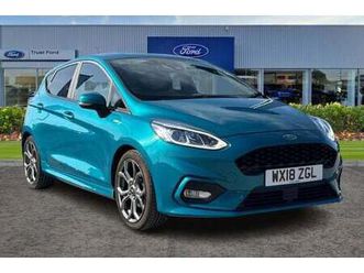 2018 ford fiesta 1.0 ecoboost 125 st-line x 5dr- with heated seats & heated steering wheel m hatc...