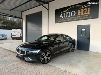 volvo s60 t8 hybride twin engine 390ch inscription luxe awd|toit pano|sono hk|hud|angle mort|carplay|sieges chauffants massant & ventiles|camera|pommeau cristal