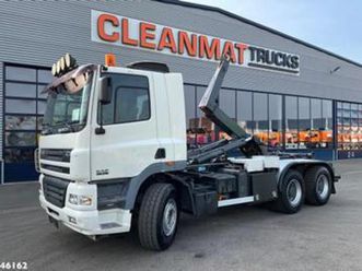 daf fat 85 cf 340 6x4 full steel manual hyvalift 22 ton haakarmsysteem